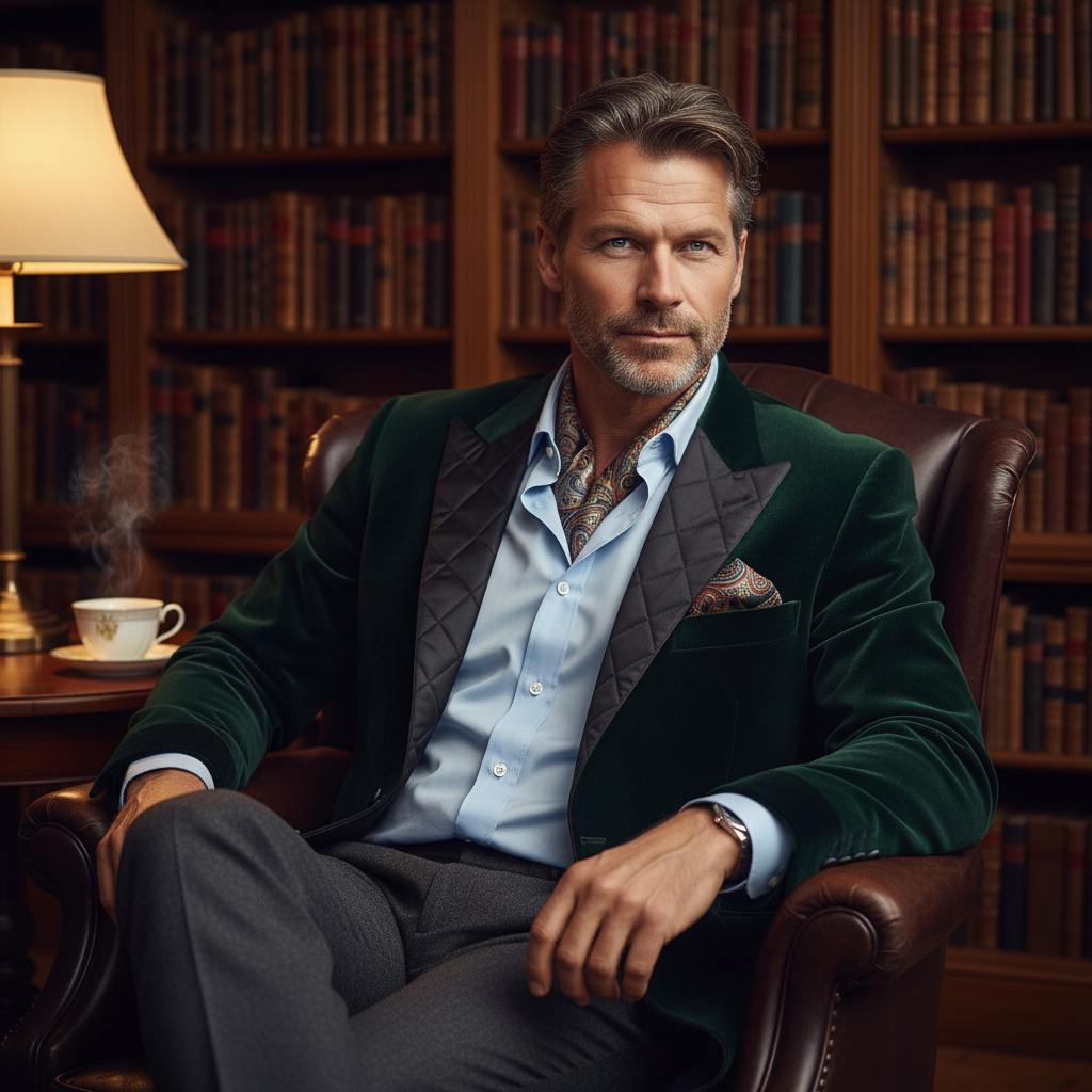 Jonathan Falk in his private library – political non-fiction author